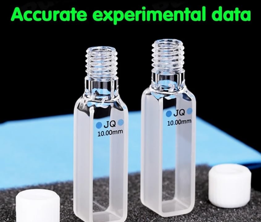 Cuvette en quartz avec bouchon à vis 10 mm pour analyses de précision