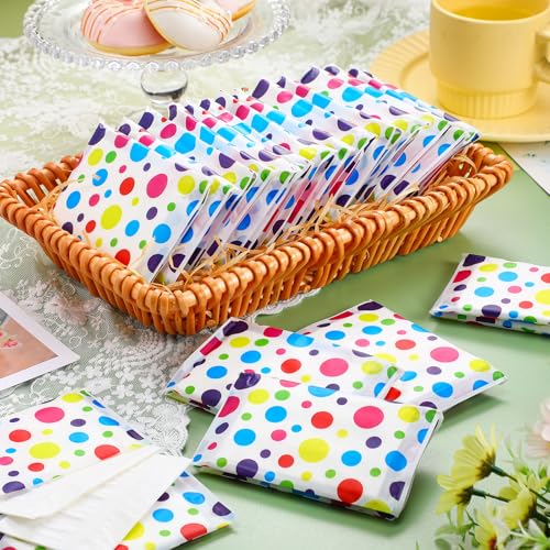 Image of Geyee 50 Pack Travel Tissue Packets Facial Paper Napkins, Polka Dot