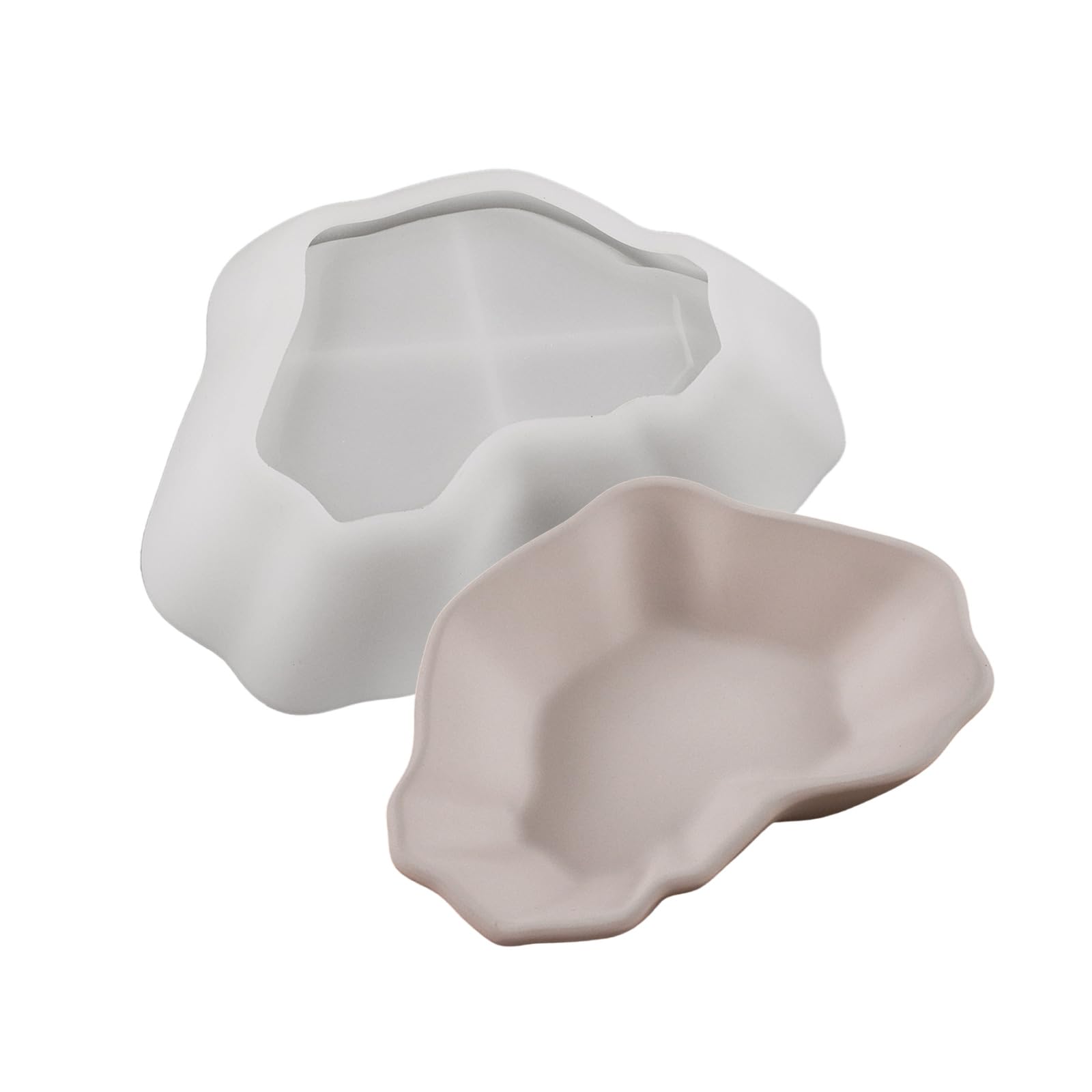 BWANGIAO Silicone Tray Mold Elegant Resin Dishes and Bowls Irregular Shape Suitable for Artists and Crafting Lover