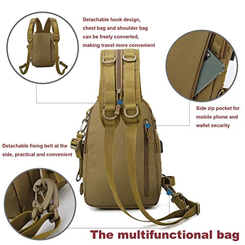 Sac De Peche Extérieur Résistant À l'eau À Dos Épaule Sac Bandoulière Sling avec Rod Holder Tackle Sac de pêche… - Image 8