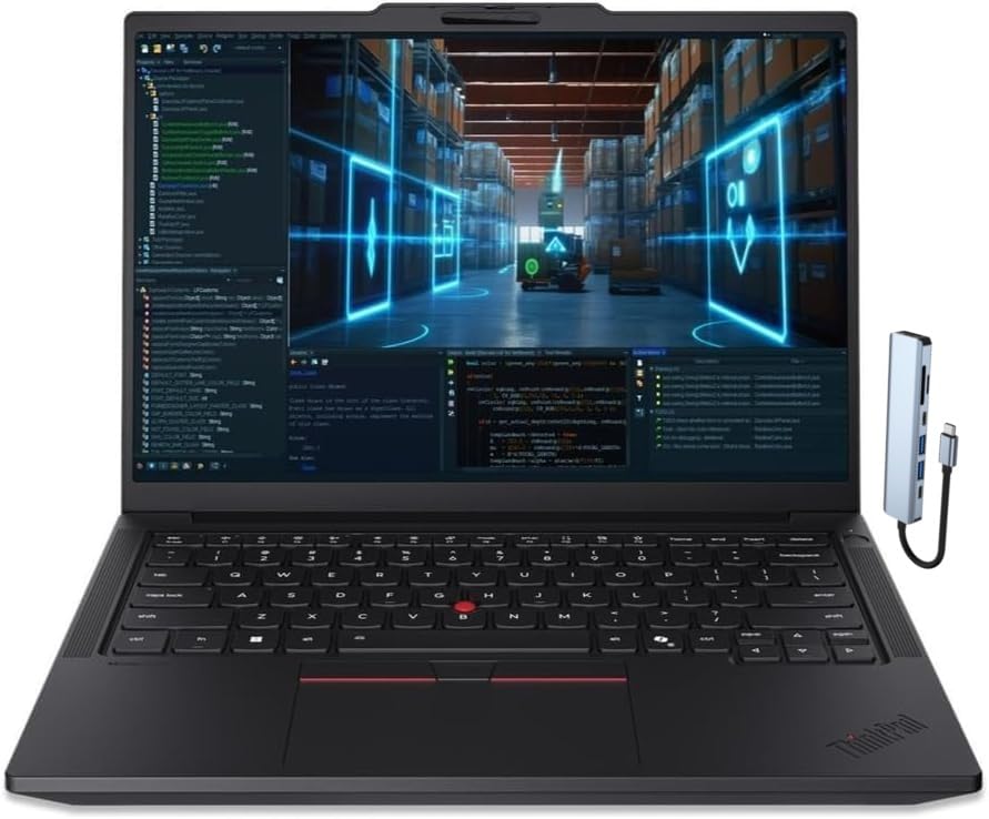 Image of NewLenovo ThinkPad P14s Gen 7 Mobile Workstation Laptop, 14.5 inch WUXGA IPS, Core Ultra 7 356H, RTX PRO 500 Blackwell 6GB GDDR7, 32GB LPDDRX5 RAM 2TB SSD, FP Reader Wi-Fi7 w /USB-C Hub Win 11 Pro AI Ready