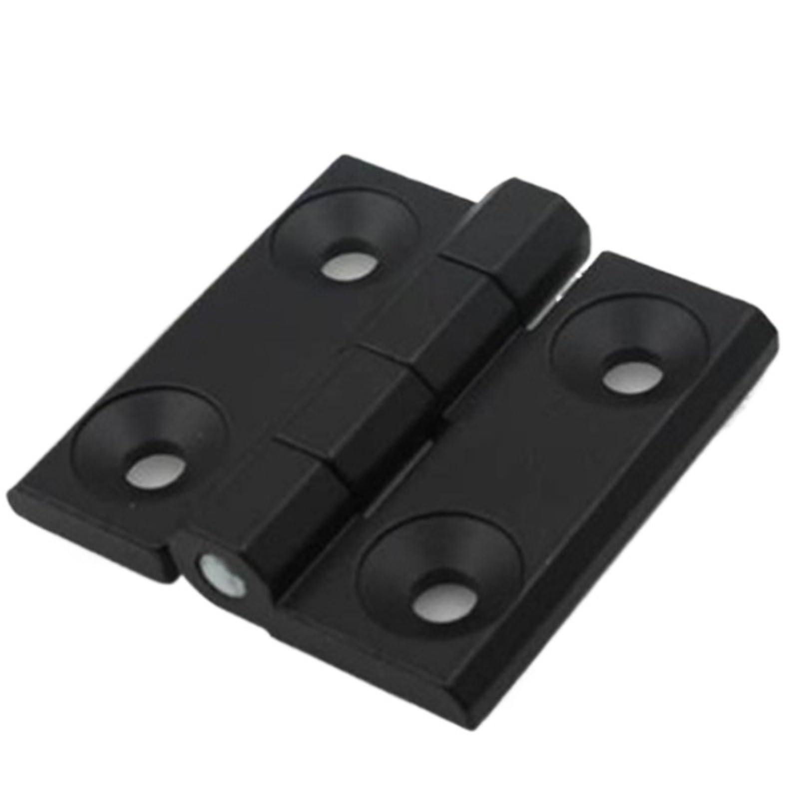 Kdhcvkz 50X50mm 1Pcs Zinc Alloy Folding Hinge 40X40 50X50 60X60 Black Hinges For Electric Cabinet(50X50mm)