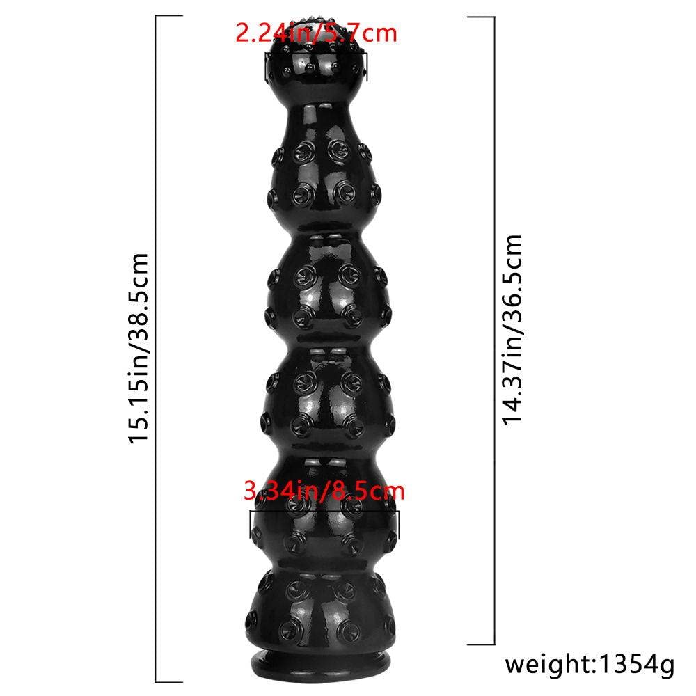Realistischer Dildo Anal Plug mit Starker Saugnapf, Analdildo fr Frauen  und Mnner silikon 38.5cm Weichen Penis fr Anal Anfnger Geeignet  (1.3KG),Black : Amazon.de: Drogerie & Krperpflege