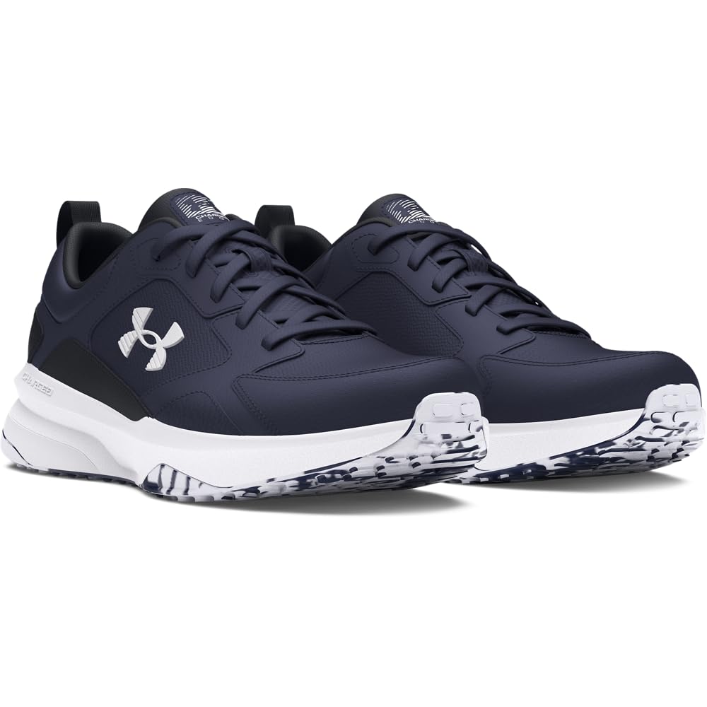 Under Armour Charged Edge Herren-Schuhe, (400) Marineblau/Schwarz/Weiß (Midnight Navy/Black/White), EU 41 Extraweit – Ansicht 2