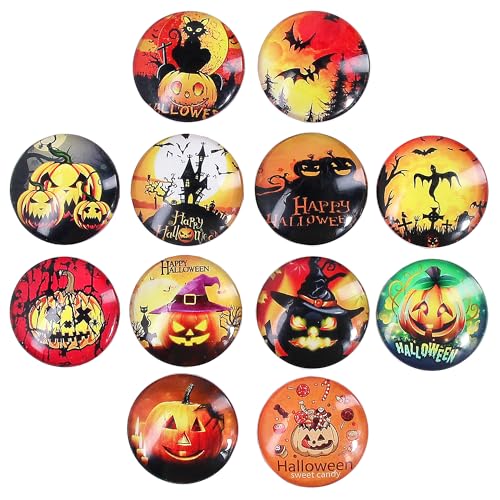 Jolomay CT346 Halloween Magnet For Fridge 12Pcs, Refrigerator Car Locker Garage Door Magnetic Stickers Fridge Magnet Decals Waterproof Halloween Holiday Trick Or Treat Decors thumb #1
