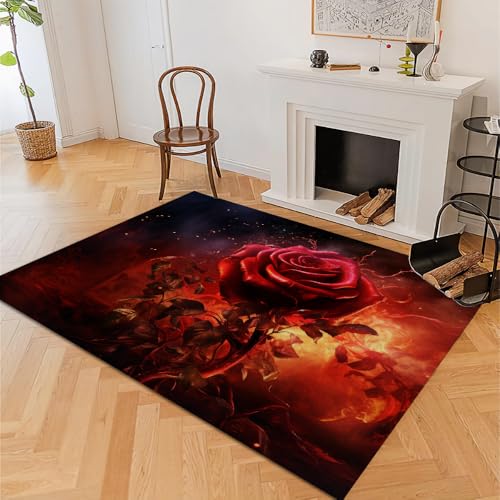 Tapete Decorativo con Diseño de Llama Brillante 3x5ft miniatura 4