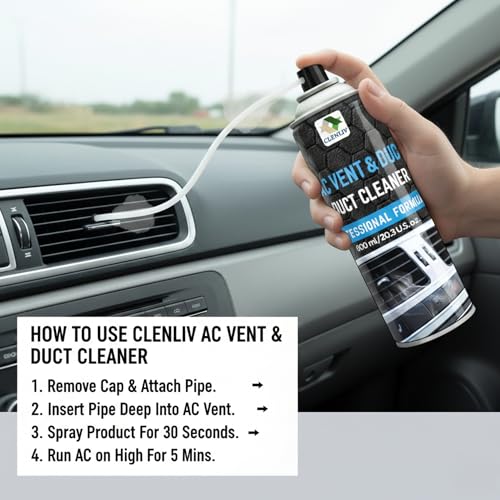 Image of Car AC Vent & Duct Cleaner | The Ultimate AC Deep-Clean System | High-Expansion Active Foam AC Restorer Vehicle Interior Cleaner (600 ml)
