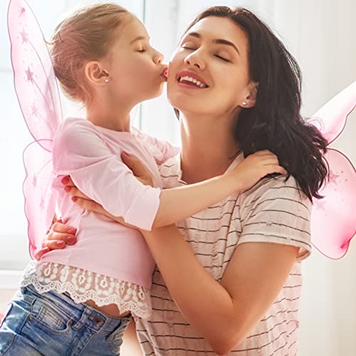 Yadoca 14 Pairs Hypoallergenic Screw Back Stud Earrings For Women Surgical Steel Tiny Cz Pearl Ball Heart Flower Screwback Earrings Studs Set Multicolored Pink #TOP5