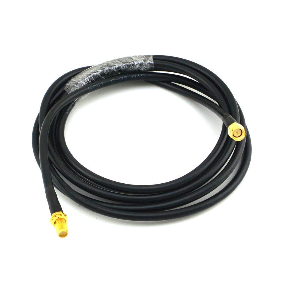 NBR SMA Male to SMA Female RG-58 Low-Loss Coaxial Extension Cable 50 OhmUltra Low Loss Coax Cable for 3G/4G/5G/LTE/ADS-B/Ham/GPS/WiFi 2MTR (Not for TV) 1PCS,Black-image-10