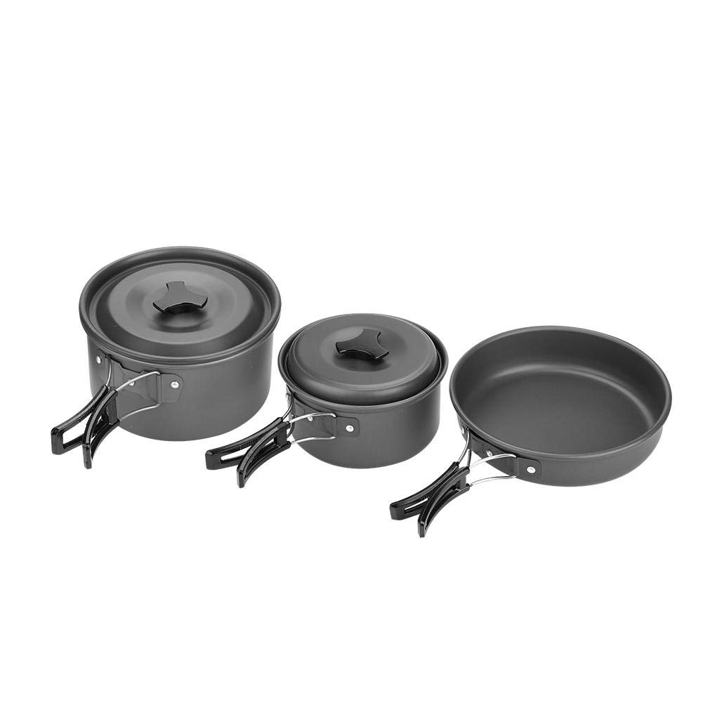 Juego de Cocina para Acampar, Juego de Cocina de Barbacoa para Picnic al Aire Juego de Utensilios de Cocina para 2-3 Personas