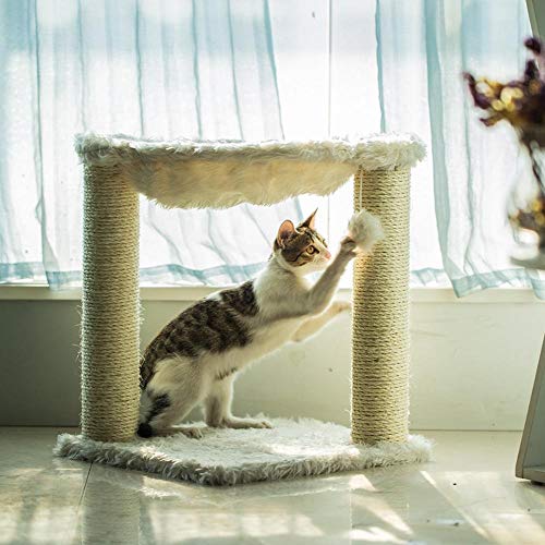Meuble pour chat design avec tapis de grattage pour salon cocooning