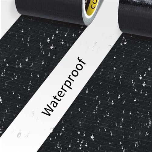 Image of Strong Adhesive Cloth Weather Stripping Tape 2in x 16.4FT Black - Weather Sealing Strip for Sliding Windows /Doors, Draft Blocker & Insulation, Soundproof Dustproof Waterproof Windproof