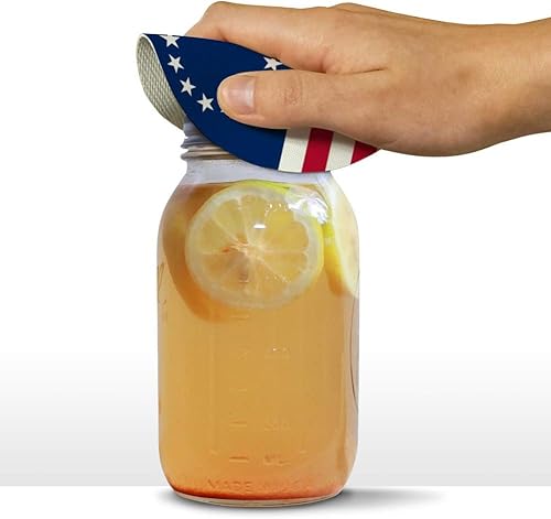 Miniatura 3 de Betsy Ross 1776 - Abridor de tapa de goma antideslizante con diseño de bandera estadounidense