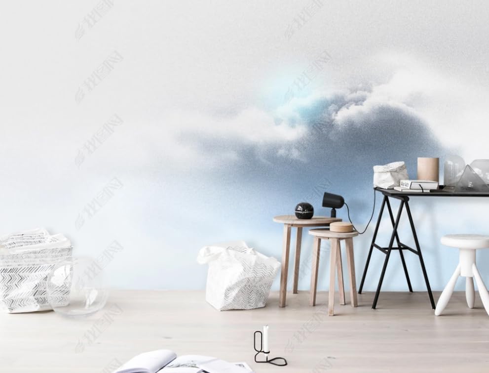 Papier peint intissé nuage poster géant mural salon et chambre 400x280