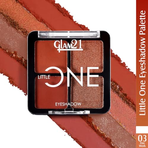 Image of Glam21 Little One 4-in-1 Eyeshadow Palette- Firework,3.5gm & Color Match BB Foundation SPF15-Medium Tan,46gm Combo | Ultra-Pigmented, Long-Lasting Eyeshadows | Lightweight, Non-Cakey BB Cream for Radiant, Blemish-Free Glow |Combo Pack Of 2