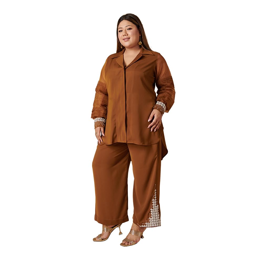 Heer Brown Co-ord Set-image-14