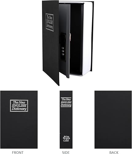 Miniatura 4 de Caja fuerte con diseño de libro de distracción con cerradura de combinación (2.2 pulgadas de profundidad x 4.6 pulgadas de ancho x 7 pulgadas de