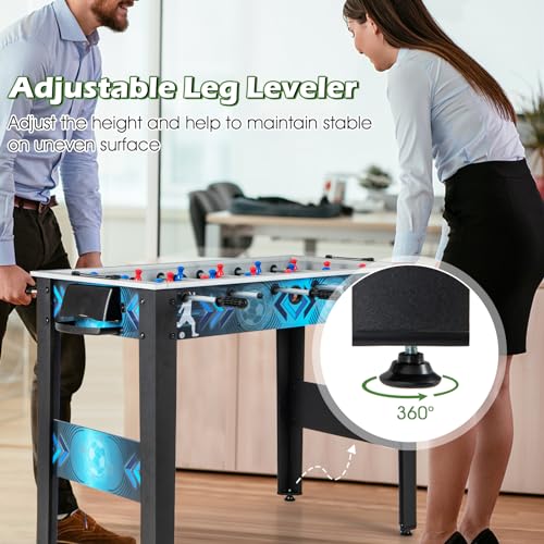 Giantexfoosballtable375foosballtableadultsizewith2ballssmoothhandleadjustableleglevelerrealisticsoccerfieldsoccertablegameforkidsteenstablefootballgame Urban Country Home Decor Giantex foosball table 375 foosball table adult size with 2 balls smooth handle adjustable leg leveler realistic soccer field soccer table game for kids teens table football game urban country home decor