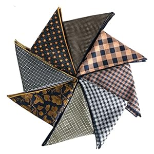 LCUVIMPEX Kariertes Jacquard Einstecktuch