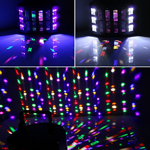 Dj Party Light For Stage - Lalucenatz 48W Stage Light Sound Activated Derby Beam Lighting By Remote & Dmx Control Black Light Fixtures Strobe Effects For Wedding Birthday Party Show Xmas Decoration #TOP7