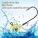 Dr.Fish 10 Pack 3D Eye Fishing Jig Heads Ball Swimbait Jig Saltwater Freshwater Bass Walleye Fishing Hooks Crappie Trout 1/8oz White