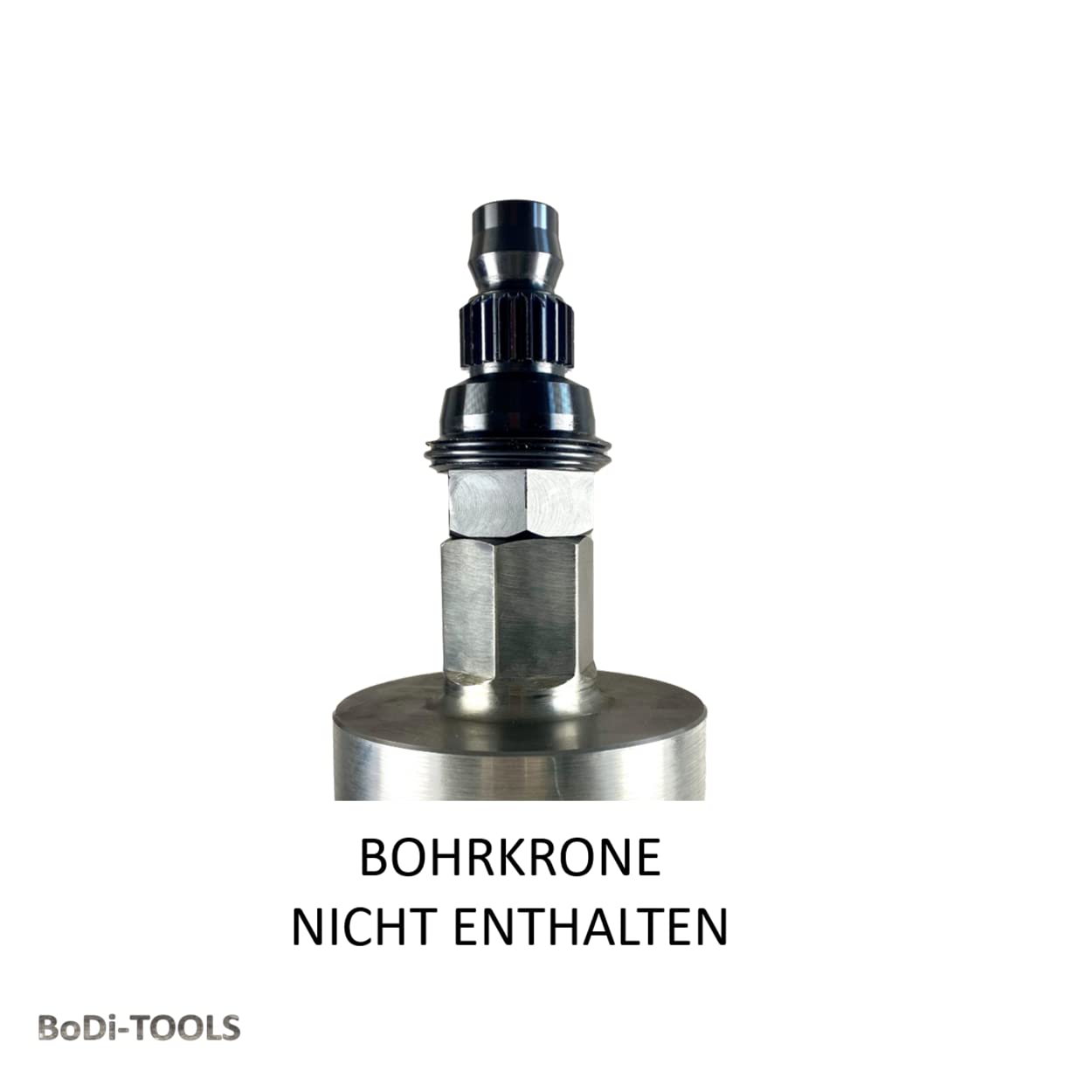 Adattatore per corone di trapano, adattatore, svasatore, punta per piastrelle, (adattatore, perni DDBU-Hilti 1 1/4")