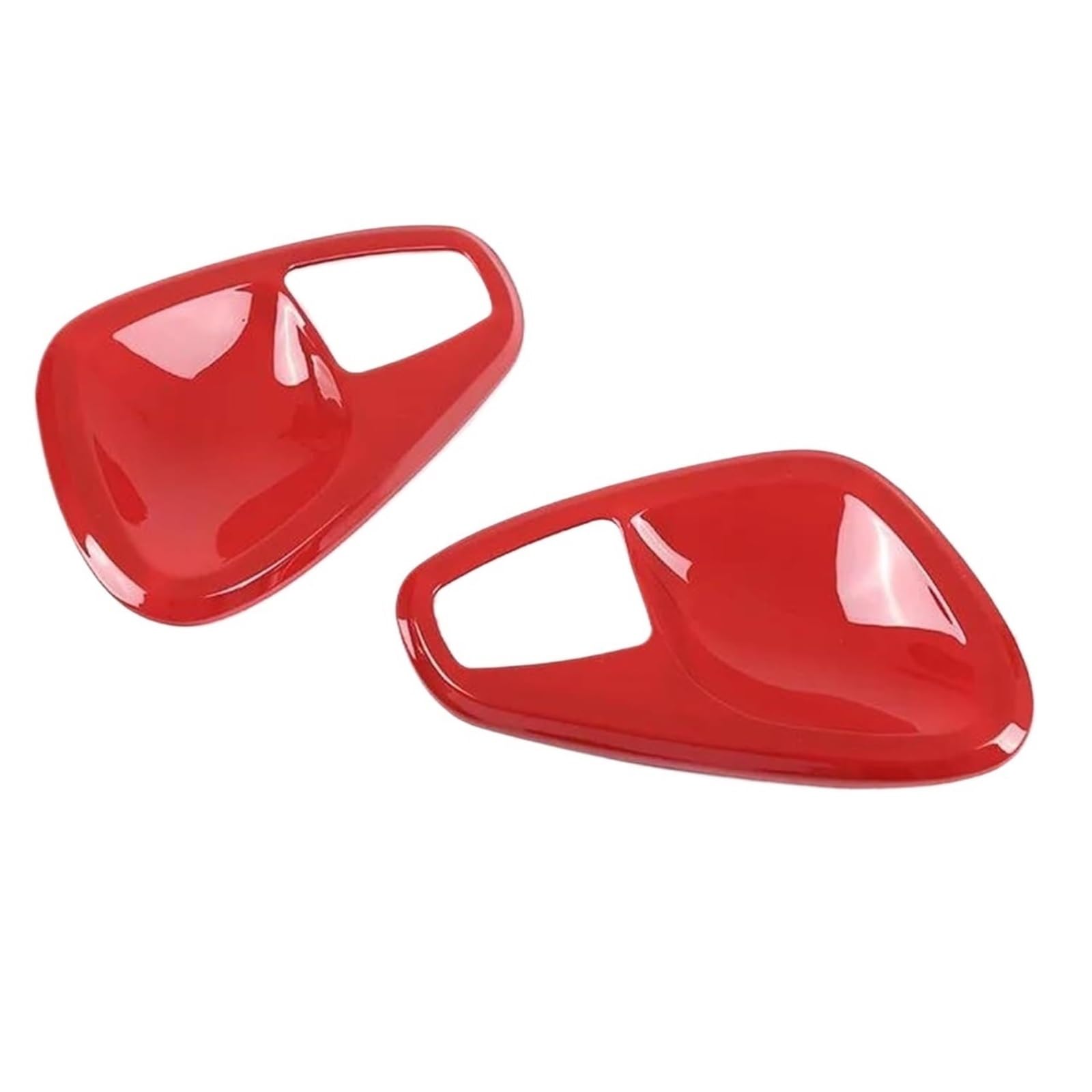 Zynther Red2 Inside Door Latch Handle Car Inner Door Handle Trim Covers Stickers Interior For Mercedes For Benz For Smart 451 Two 2010-2015(Red2)