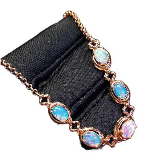 Pulsera de ópalo natural y plata 925 auténtica Ópalo Amada para mujer