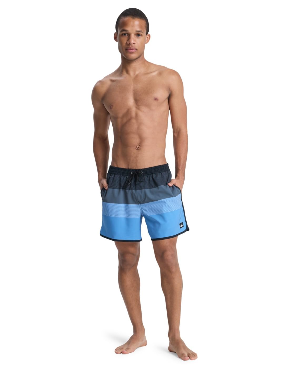 Quiksilver Stretch Scallop Volley 16" - Short de Natación - Hombre - Marrón.