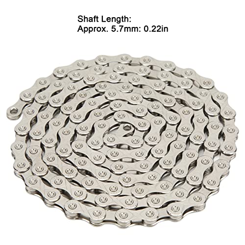 Speed Chain, Rust Proof Tensile Resistant Prevent Stuck Wearable 116 Links Bike Chain For Folding Bikes #TOP6