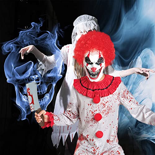Disfraz de Payaso Asesino para Niños con Mascara y Afro Rojo miniatura 3