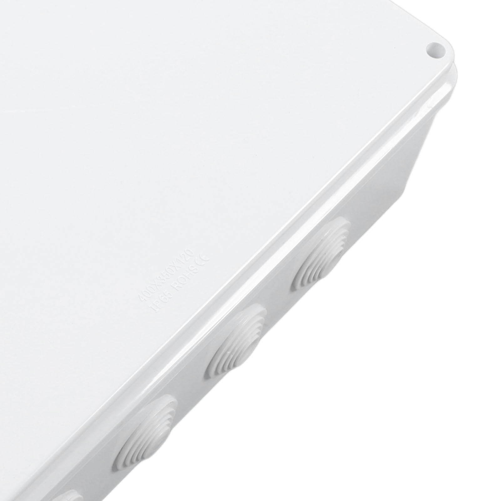 YWBL-WH Caja de Conexiones Eléctricas Caja Eléctrica de Plástico ABS 400 X 350 X 120 Mm IP65 Cubierta Preperforada Resistente a Impactos para Conexiones de Equipos de Cableado Residencial en