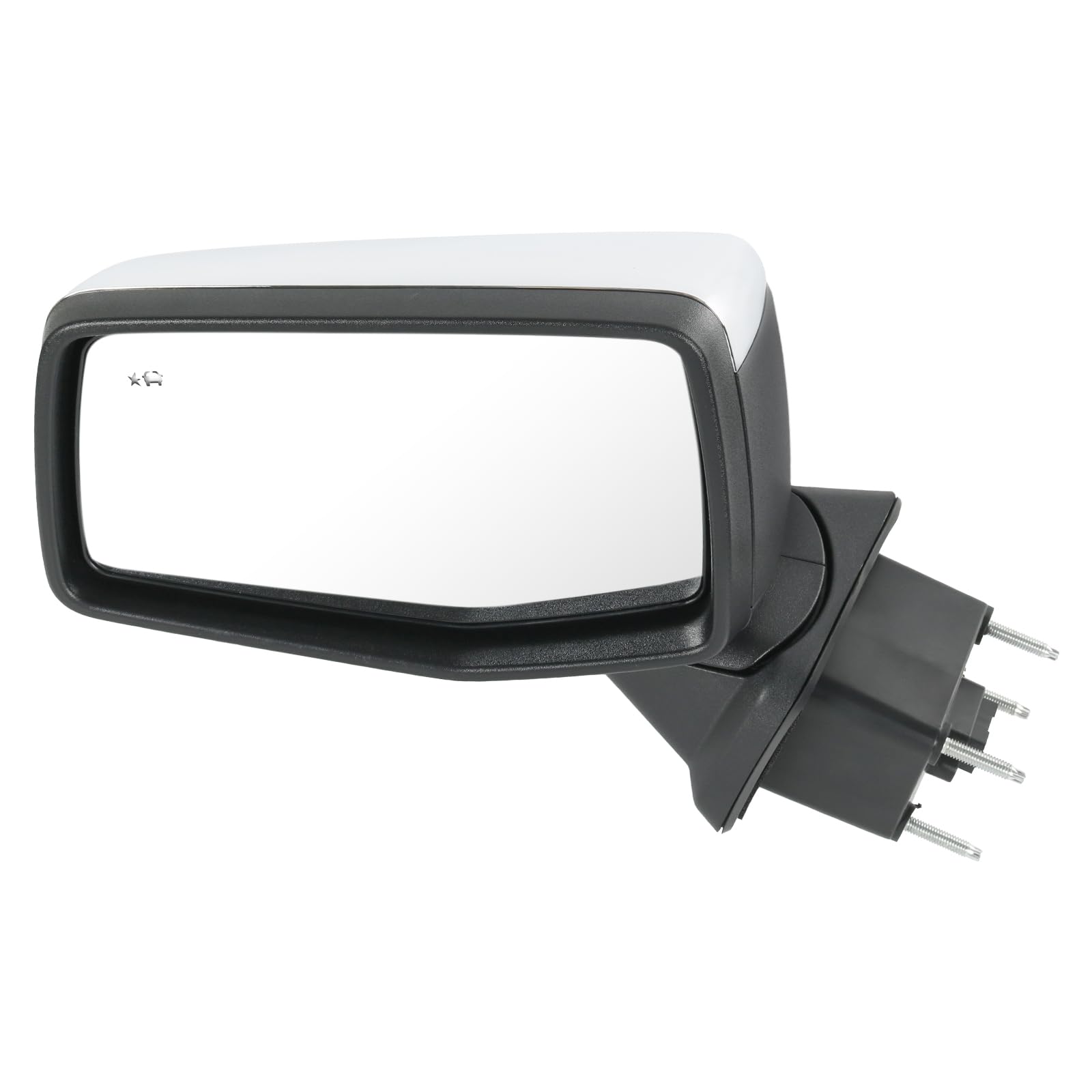 jdmspeed left driver side mirror compatible with 2019-2025 chevy silverado 1500 chrome power folding heated turn signal mirror memory blind spot detection replace#gm1320590(14pins)