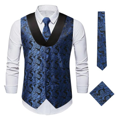 Chaleco bordado primavera para hombre con acabados de alta costura casual