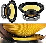 subwoofer cassa acustica Particolarmente robusto e pesante con un potente magnete è in grado di generare frequenze profonde ed alte pressioni sonore.
