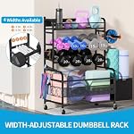 Dumbbell Rack Weight Stand, Home Gym Storage Rack 39.8”x15.94”x32.88(H x W x L), Weight Rack for Dumbbells for Yoga Mat