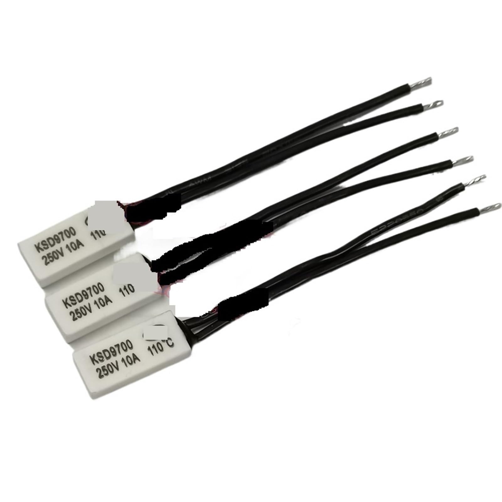 10PCS/Lot KSD9700 10A/250V Temperature Switch Normally Open Thermostat Thermal Protector 40-150 Degree(80 Degree)