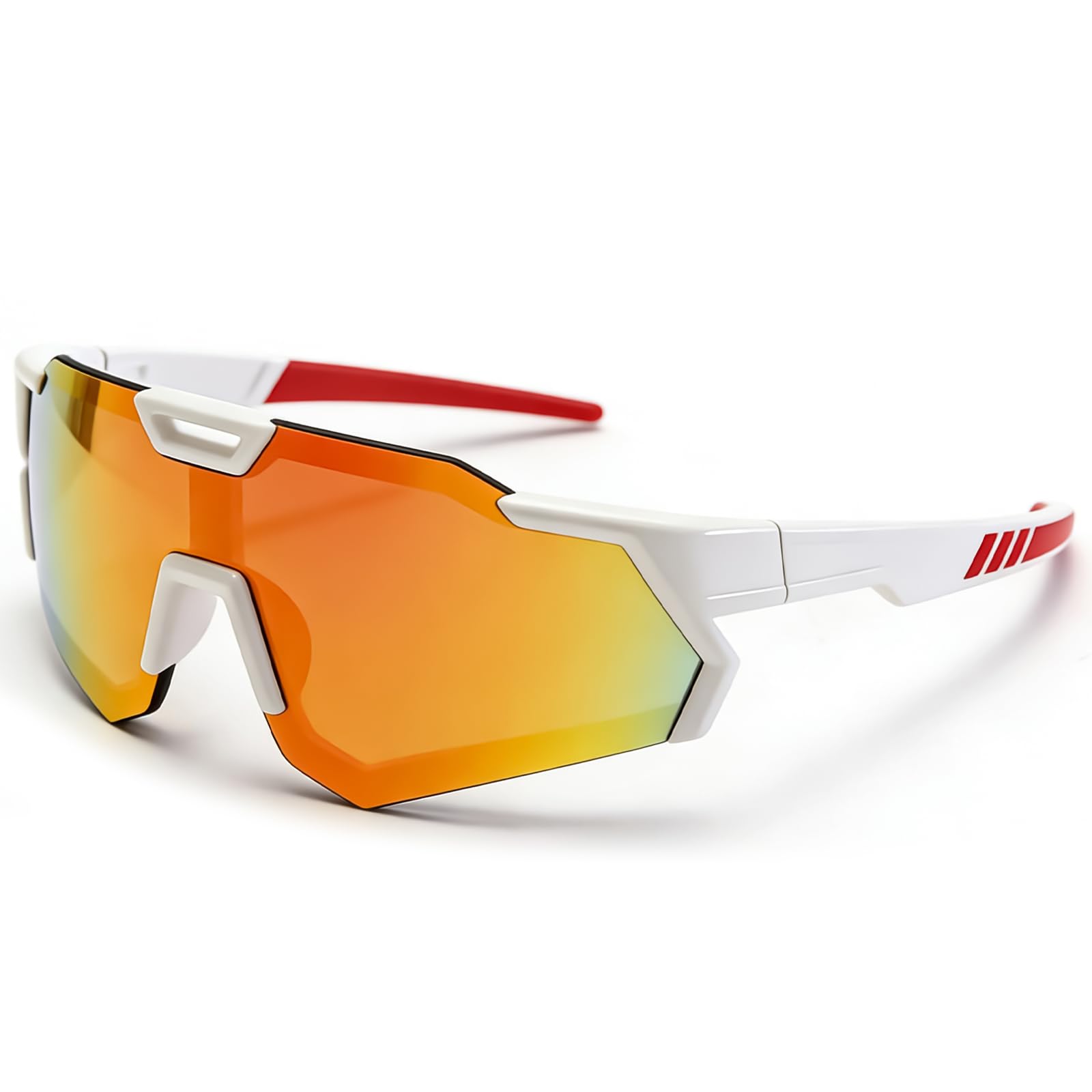 Lunette de Soleil Enfant - Sport Monture légère en TR90 avec protection UV Cyclisme Cricket Ski Course à pied vtt Lunettes de soleil Garçon Fille