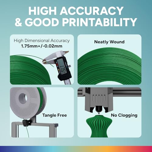 Image of OVERTURE High Speed Refill PLA 1.75mm Filament, 1kg Green