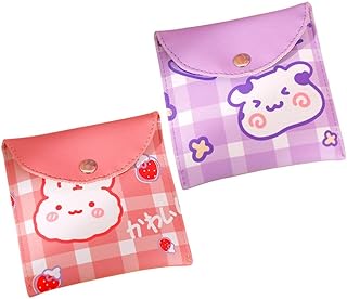 Healifty Menstrual Pad Bag Napkin Storage Bags Menstrual Pad Bags 2pcs Portable Napkin Storage Tampons Holder for Purse