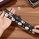 GORGECRAFT 2 Stück 2 Stile Lederhutband PU Western Schnürgürtel Schwarzer Ersatz Cowboykappengurt Verstellbare Cowgirl Strohschnalle Hutband Schmuck Dekorativ Für Männer Und Frauen Fedora Panamahut