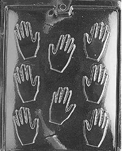 M022 Small Hands Chocolate Candy Soap Mold by Grandmama's Goodies with Grandmama's Goodies Brand Exclusive Molding Instructions