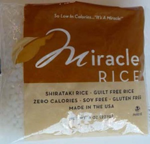Miracle Noodle Shirataki Rice 8 oz (paquete de 1)