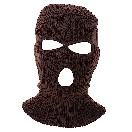 VALICLUD Versatile Face Cover Face Muff Riding Accessory Comfortable Face Guard Mask Coffee