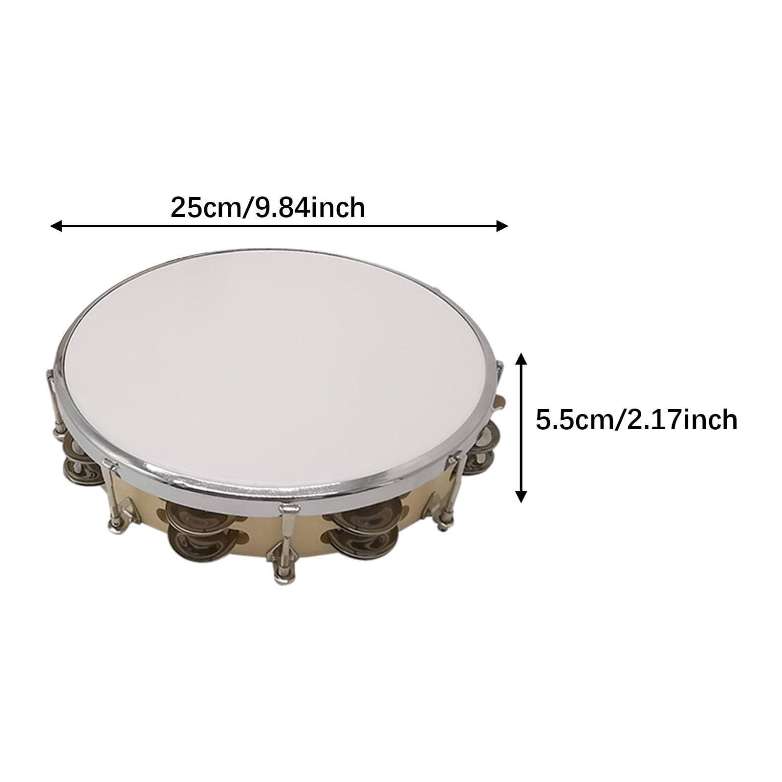 Pandereta para Actividades Musicales, Tambor de Mano para Niños Y Adultos, 25 cmx55 cm