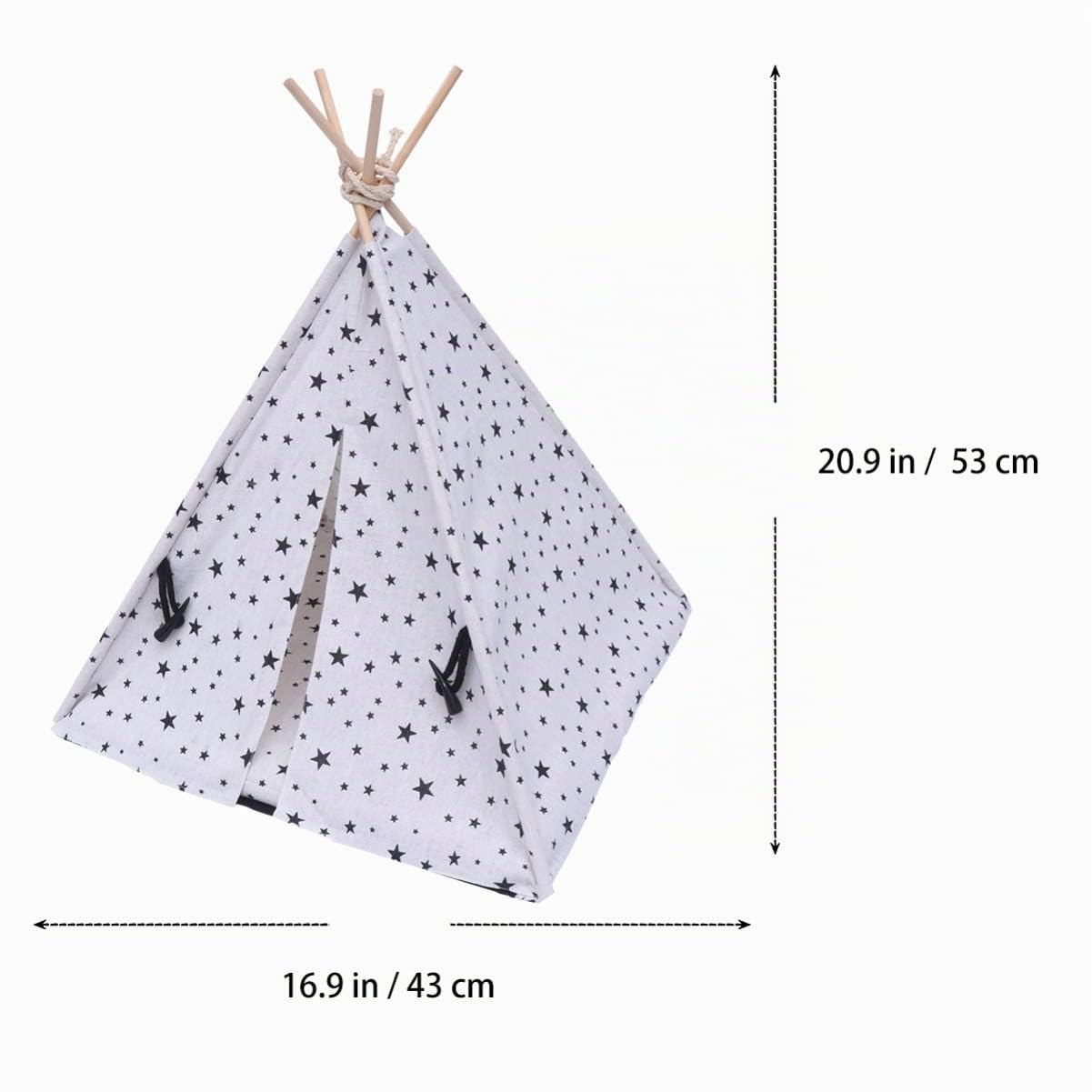 UKCOCO Tente pour Animaux de Compagnie - Petite Colombe Tipi pour Animaux de Compagnie pour Chien Lavable Mignon Chenil Portable pour Chiens de ie Cage pour Chats pour