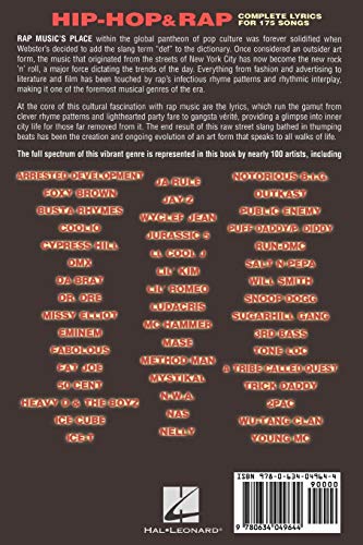Hip-Hop & Rap: Complete Lyrics for 175 Songs - Image 2