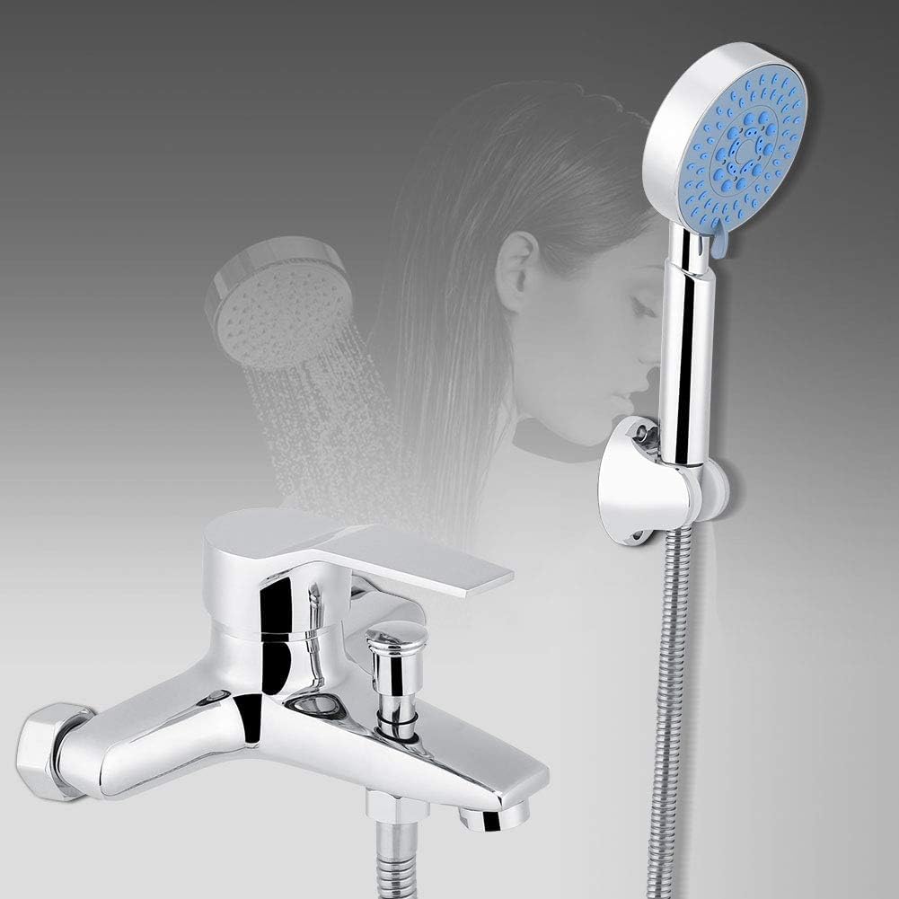 Amazon | Yubbuio 浴室用水栓 シャワー水栓 浴室用 混合栓シャワー