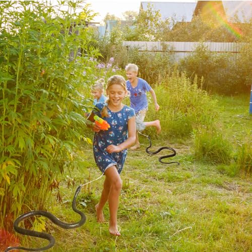 VisTapex Snake Prank with String Clip,Golf Snake Prank,Clip On Snake Prank,Rubber Snake,Snake Prank with String,Prank Snake Toy,Realistic Rubber Snake P-Rank Toy,Snake Toy ?1.2m?