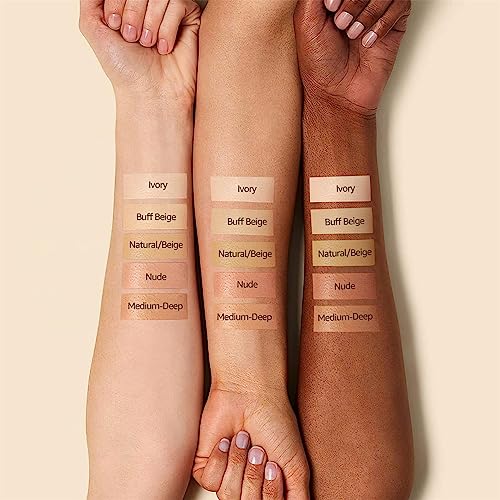 Mushroom Head Air Cushion CC Cream - BB Cream Face Makeup Foundation for Mature Skin Moisturizing Concealer Brighten Long-Lasting, Even Skin Tone for All Skin Types (2PCS Ivory) — view 4